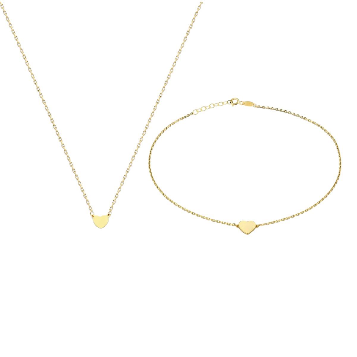 Pullu Kalpli Altın Set TA 118 01 00 00