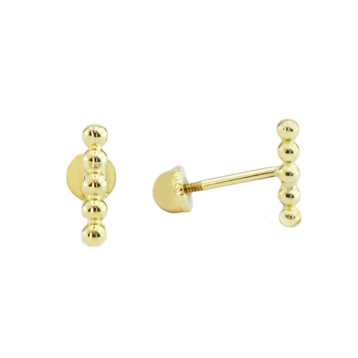 Sıra Toplu Tragus Piercing Altın Küpe KPA 192 01 00 00