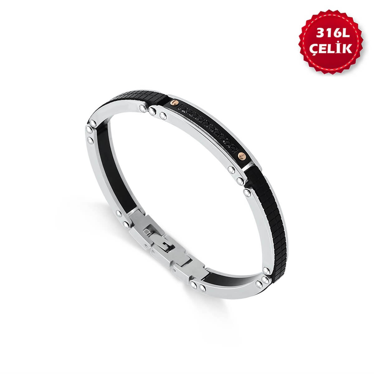 Siyah Erkek Çelik Bileklik BLC 127 18 13 00