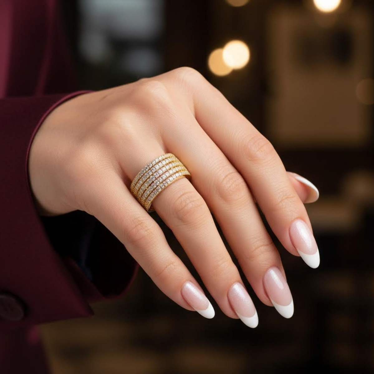 Taşlı Altın Yüzük 