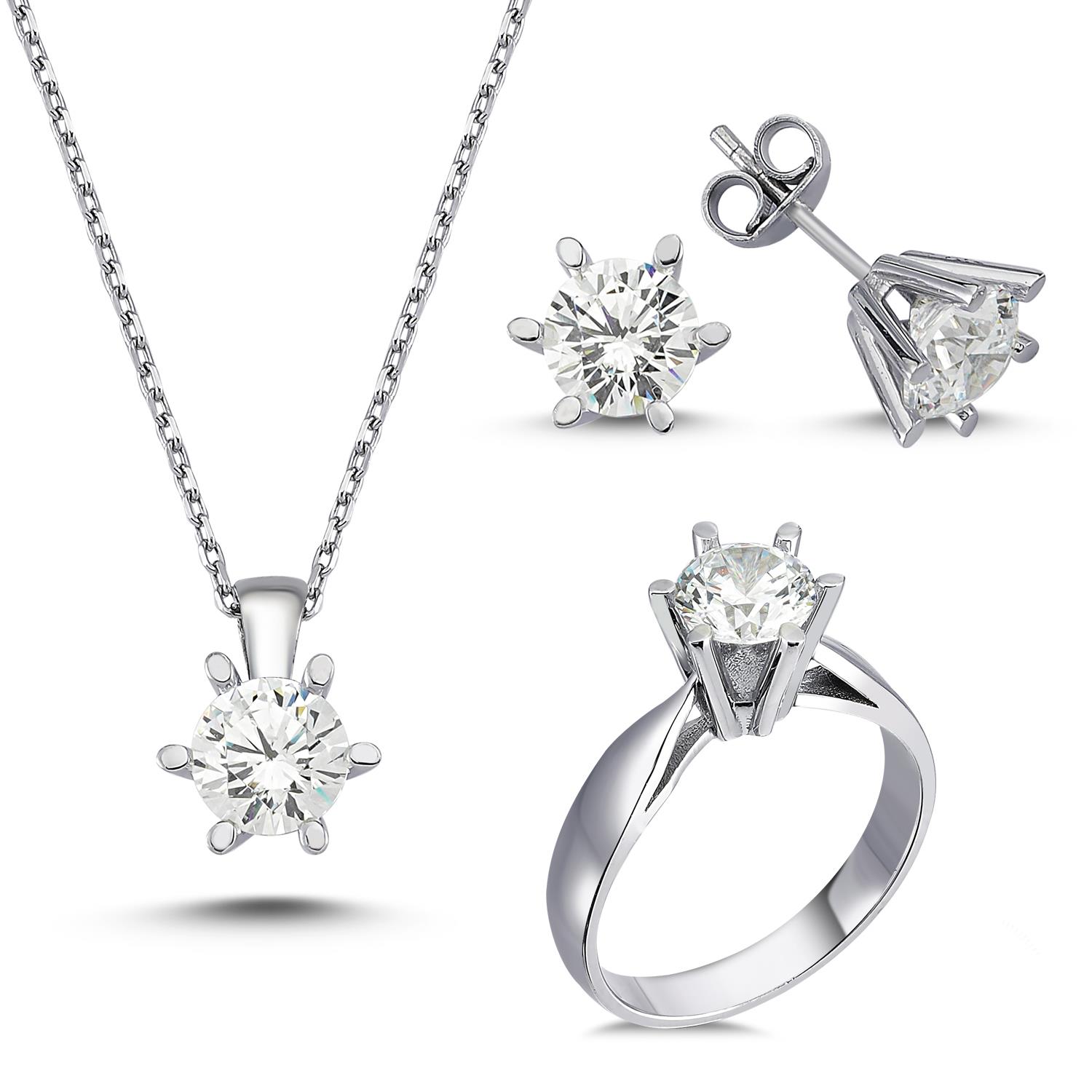 Tektaş Gümüş Set 