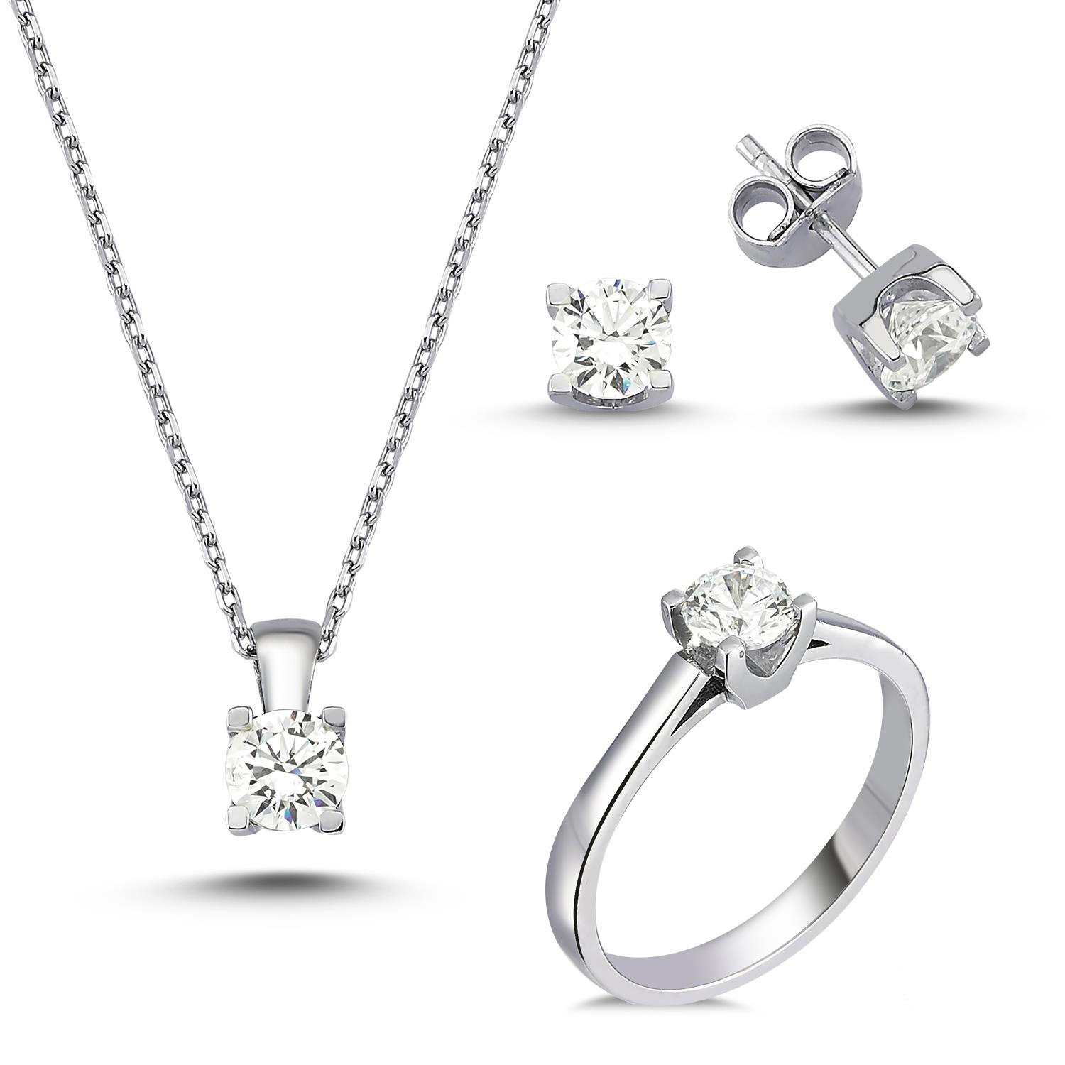 Tektaş Gümüş Set 