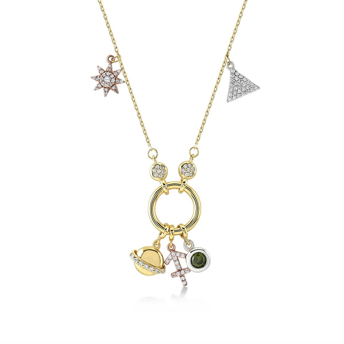 Yay Burcu Gümüş Kolye