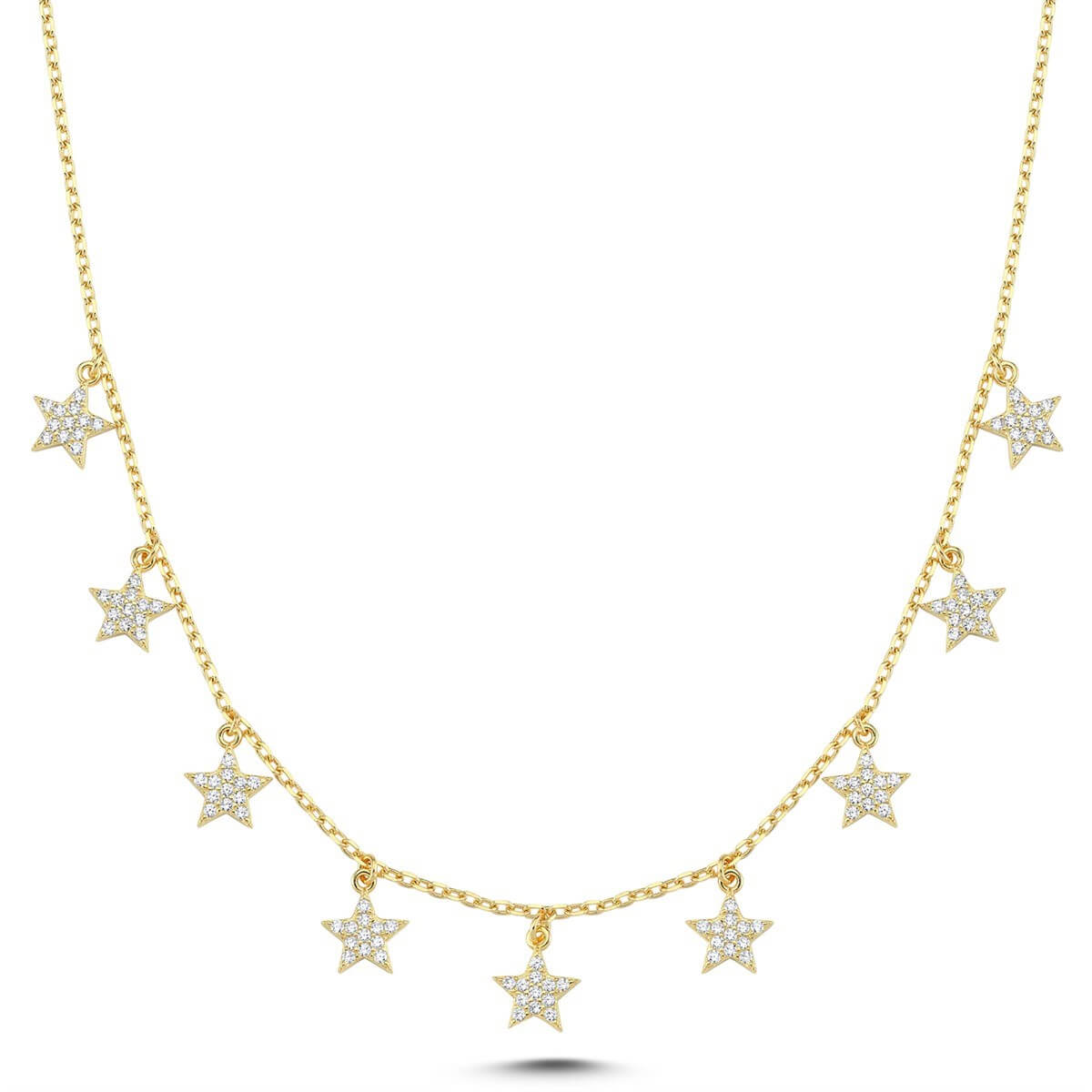 Yıldız Figürlü Gümüş Kolye