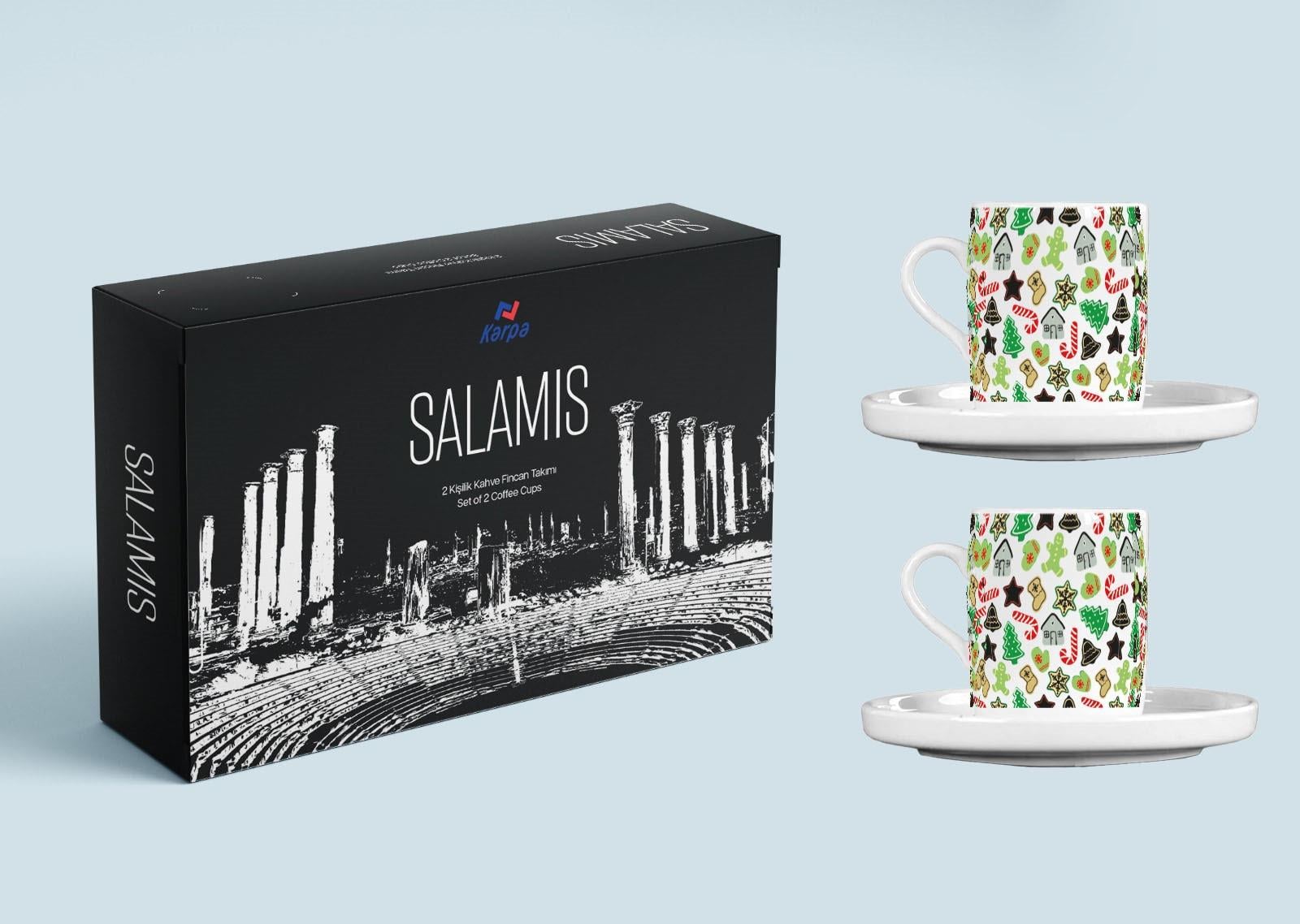 AP SALAMİS MERRY TEMALI FİNCAN TAKIMI 100CC 4PARÇA