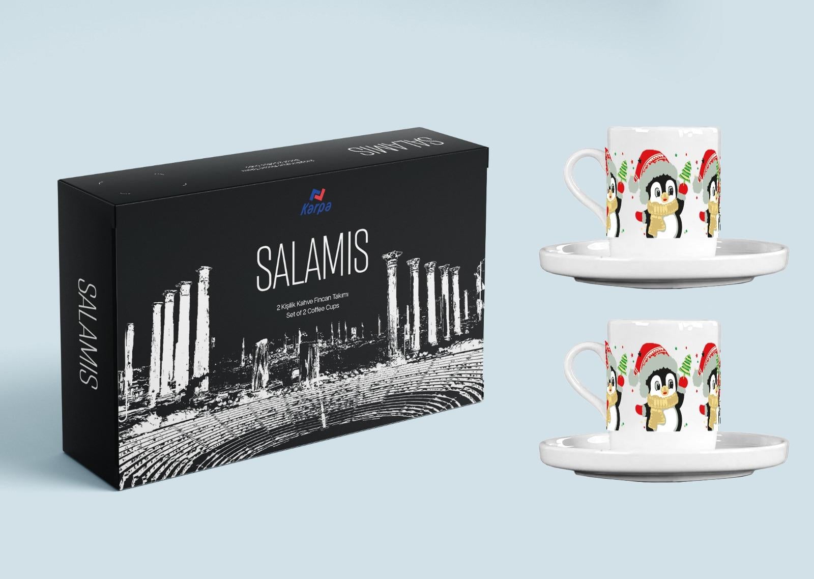 AP SALAMİS MERRY TEMALI FİNCAN TAKIMI 100CC 4PARÇA