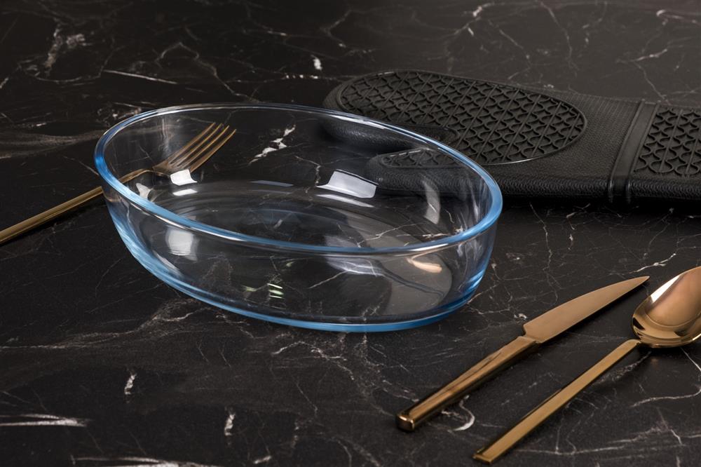 BORART OVAL TEPSİ 26X18CM SADE