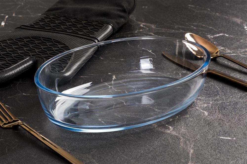 BORART OVAL TEPSİ 35X24CM SADE