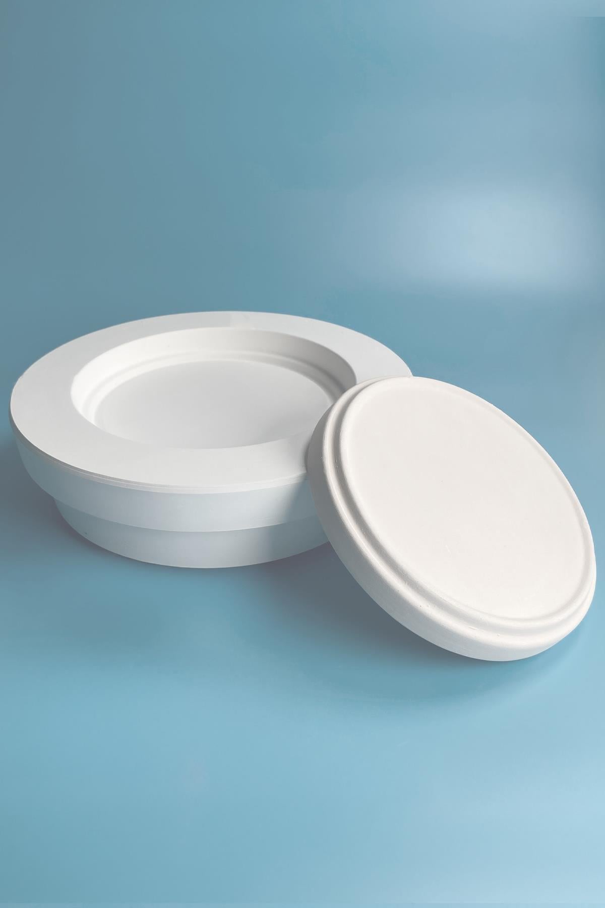 CR DİK KENARLI (STEP) TABAK ALÇI KALIP 24CM