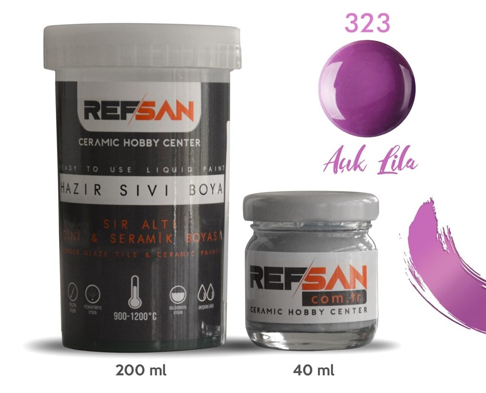 RF HAZIR SERAMİK BOYASI AÇIK LİLA 40CC EKO