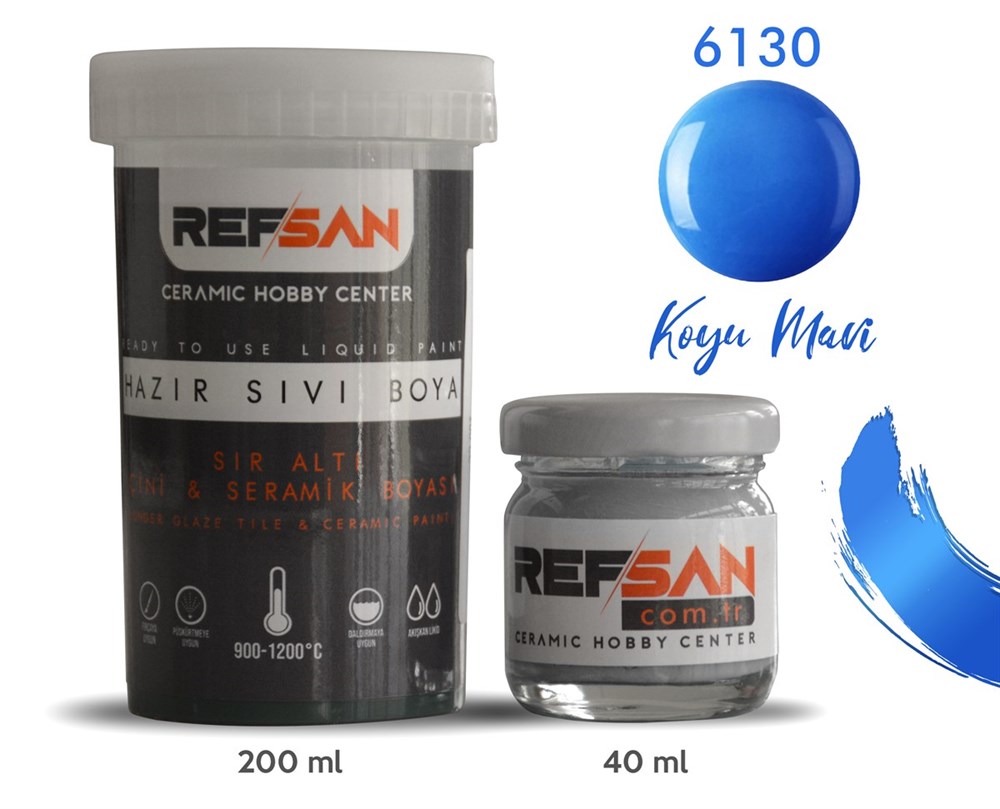 RF HAZIR SERAMİK BOYASI KOYU MAVİ 40CC