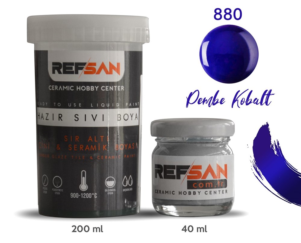 RF HAZIR SERAMİK BOYASI PEMBE KOBALT 40CC