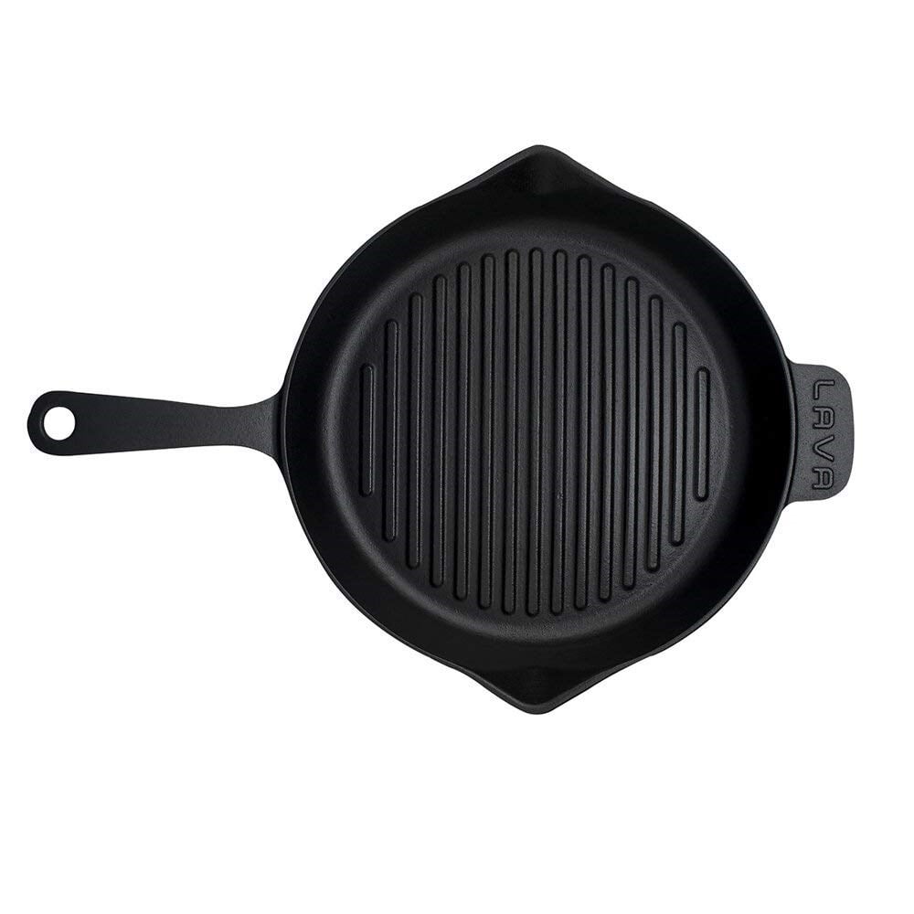 LAVA YUVARLAK IZGARA TAVA SAPLI 28CM