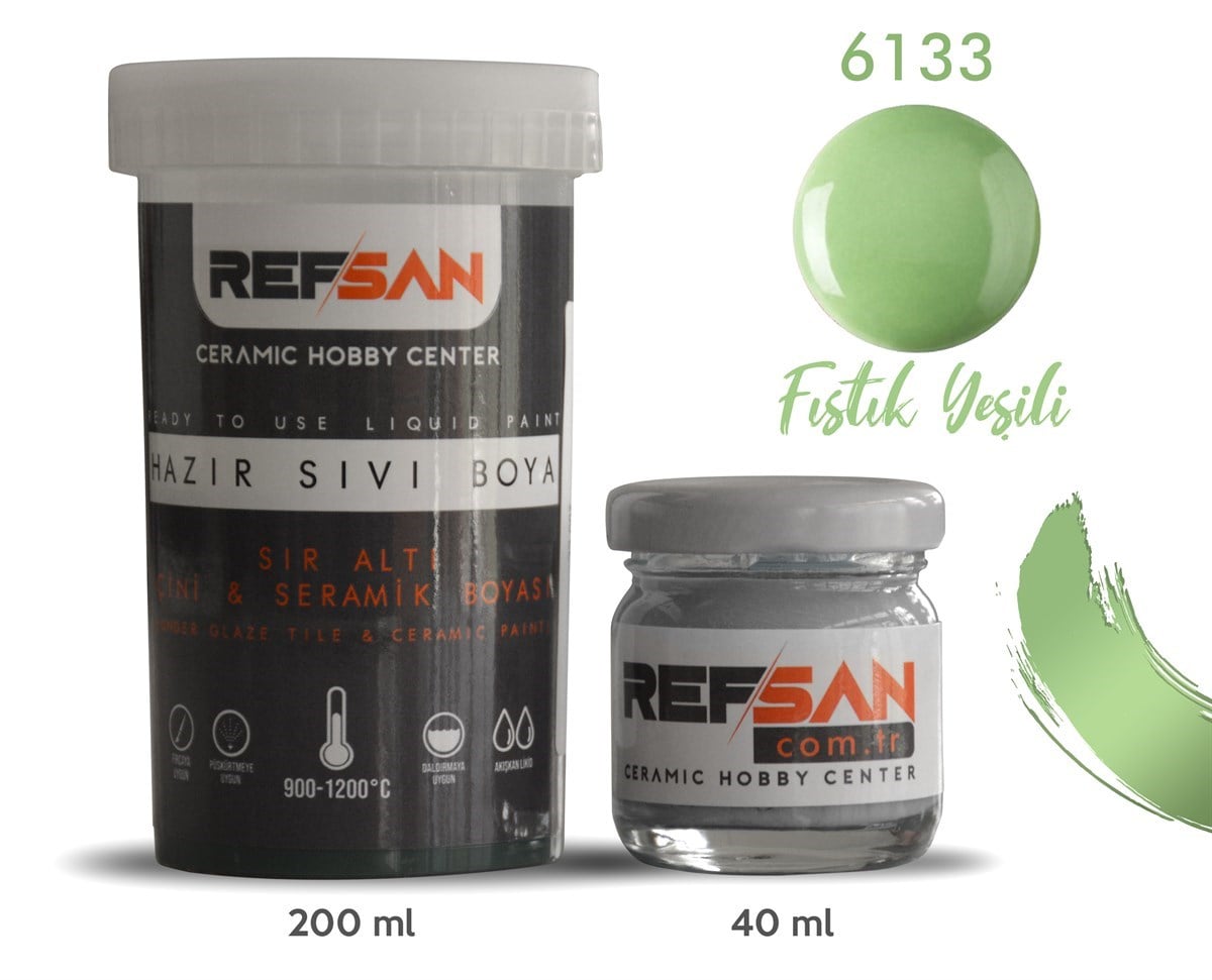 RF HAZIR ÇİNİ&SERAMİK BOYASI FISTIK YEŞİLİ 200CC