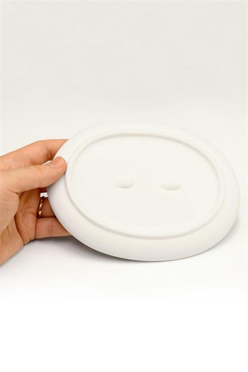 RF OVAL SUNUM TABAĞI SERAMİK BİSKÜVİ 17X13