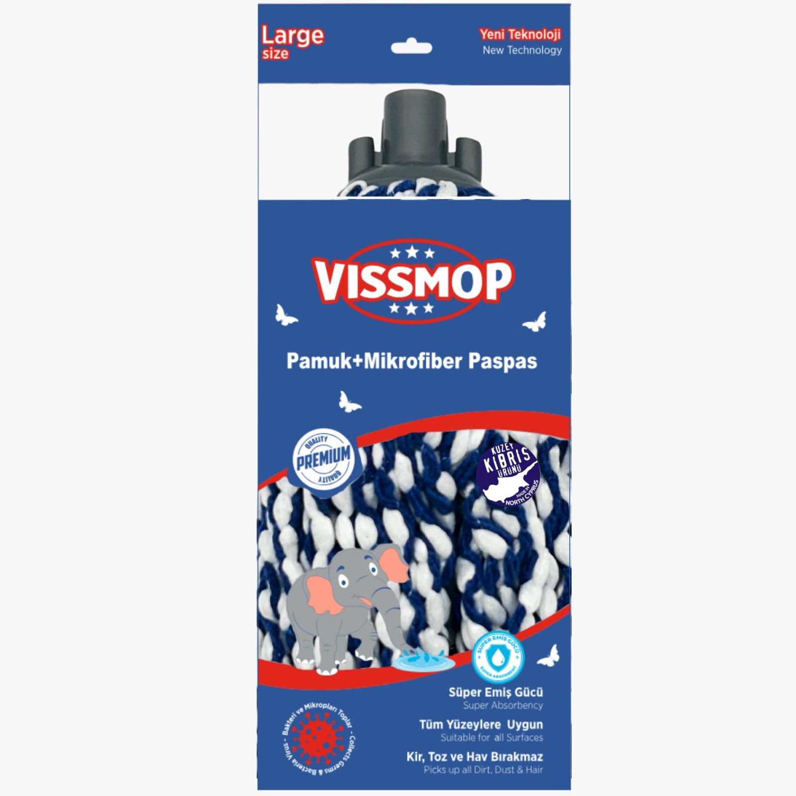 VISSMOP PAMUK+MİKROFİBER PASPAS LARGE