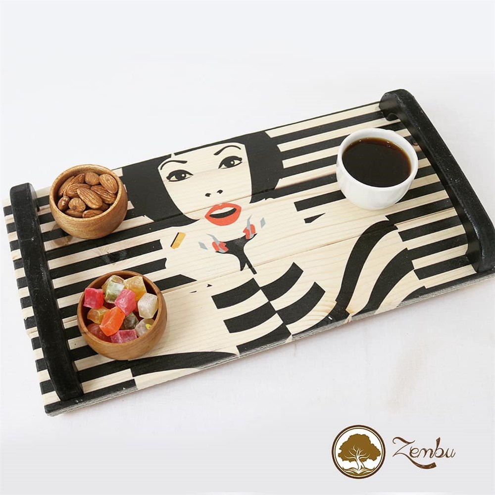 ZM ESKİTME TEPSİ SİYAH SAPLI KÜÇÜK BOY