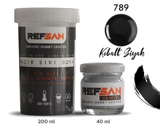 RF HAZIR SERAMİK BOYASI KOBALT SİYAH 40CC EKO