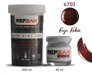 RF HAZIR SERAMİK BOYASI KOYU KAHVE 40CC EKO