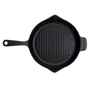LAVA YUVARLAK IZGARA TAVA SAPLI 28CM