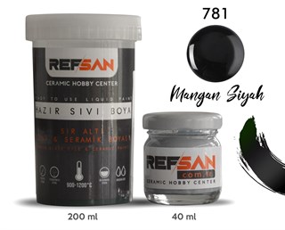 RF HAZIR SERAMİK BOYASI MANGAN SİYAH 40CC