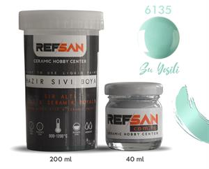 RF HAZIR SERAMİK BOYASI SU YEŞİLİ  40CC