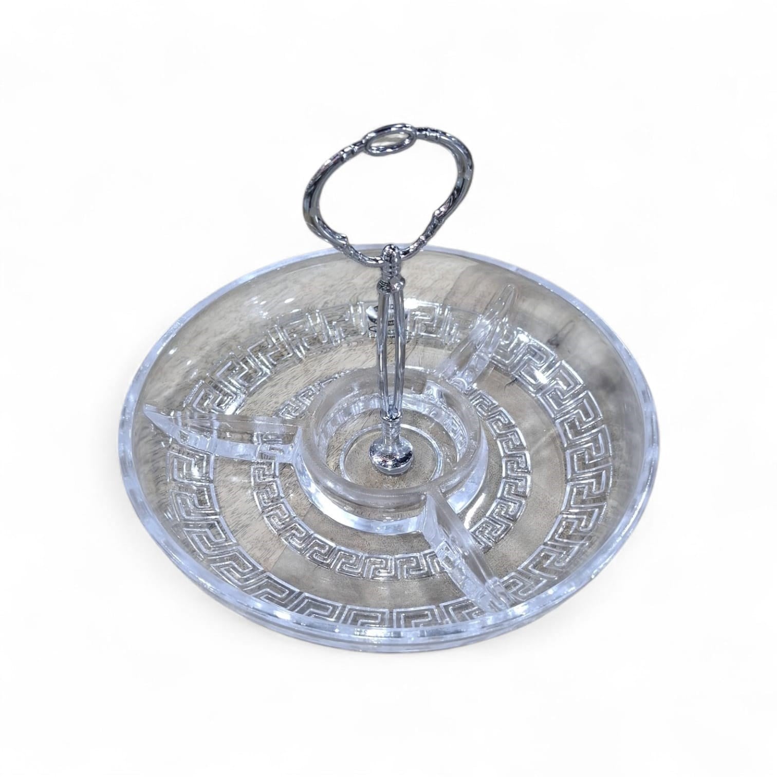 ALG PERLA BÖLMELİ SUNUMLUK SAPLI 19,5X3,5CM (HM)