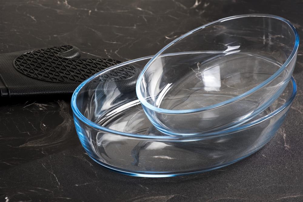 BORART OVAL TEPSİ TAKIMI 2Lİ SADE
