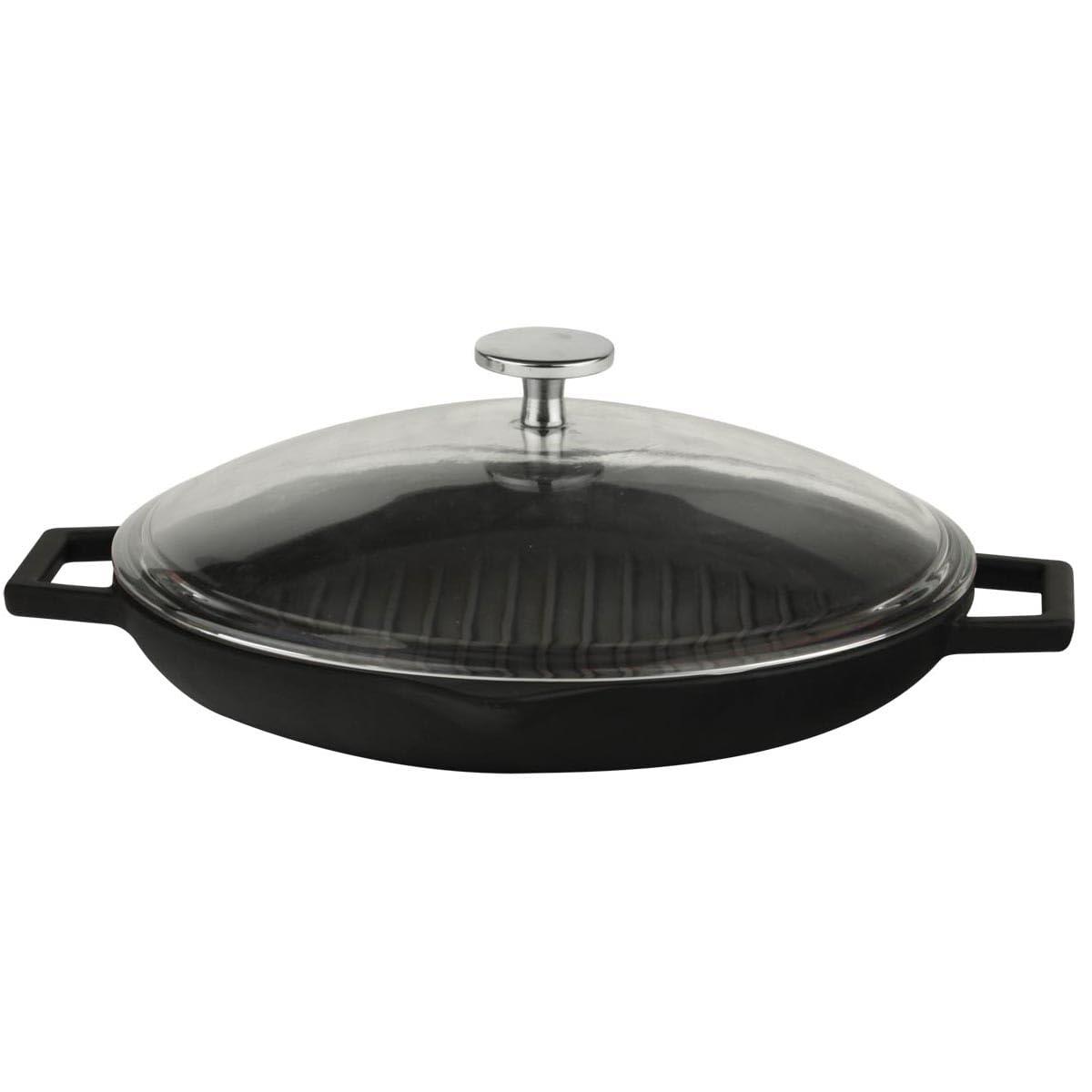LAVA YUVARLAK IZGARA TAVA 26CM KULPLU