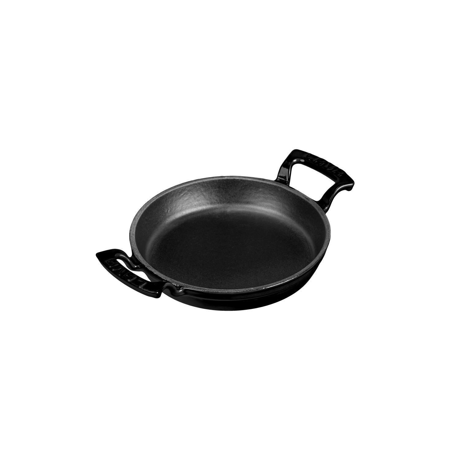 LAVA YUVARLAK SAHAN TAVA SİYAH 20CM KULPLU