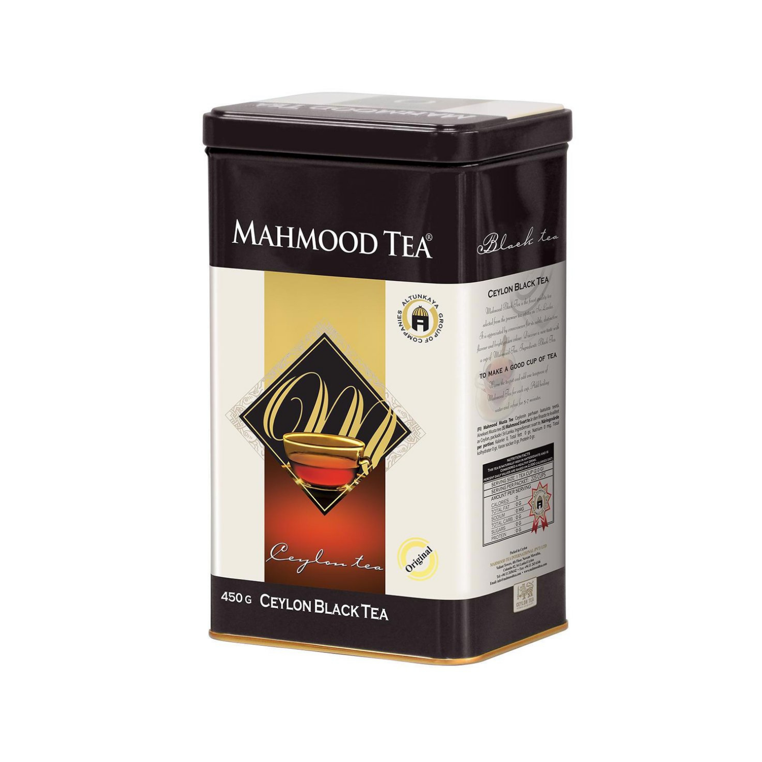 MAHMOOD TEA CEYLON BLACK TENEKE 450GR