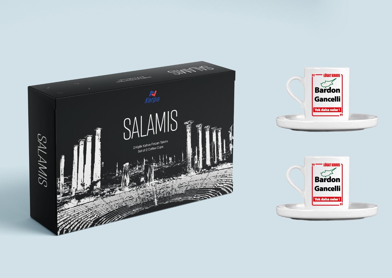 SALAMİS LÜGAT KIBRIS FİNCAN TAKIMI 100CC 4 PARÇA