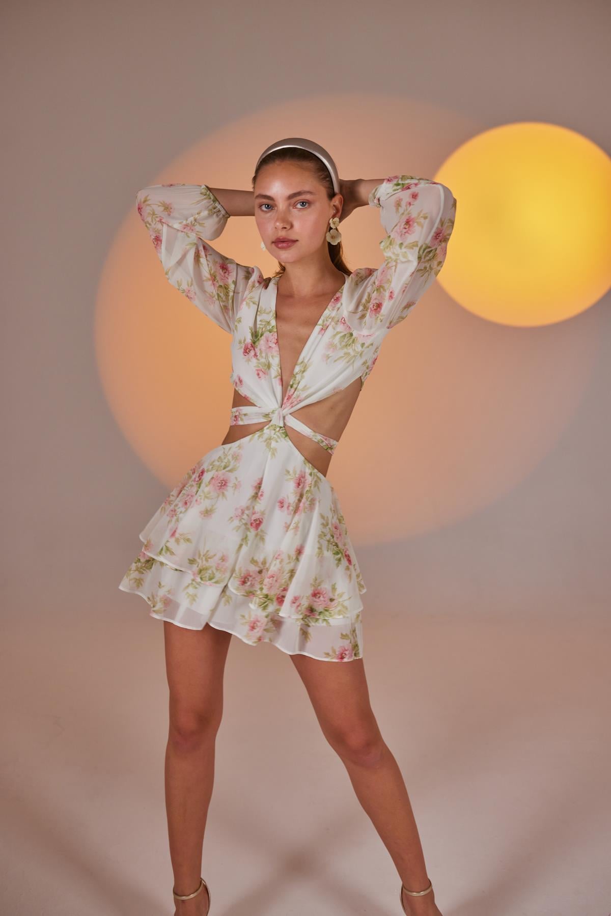 Amalfi Elbise Ekru
