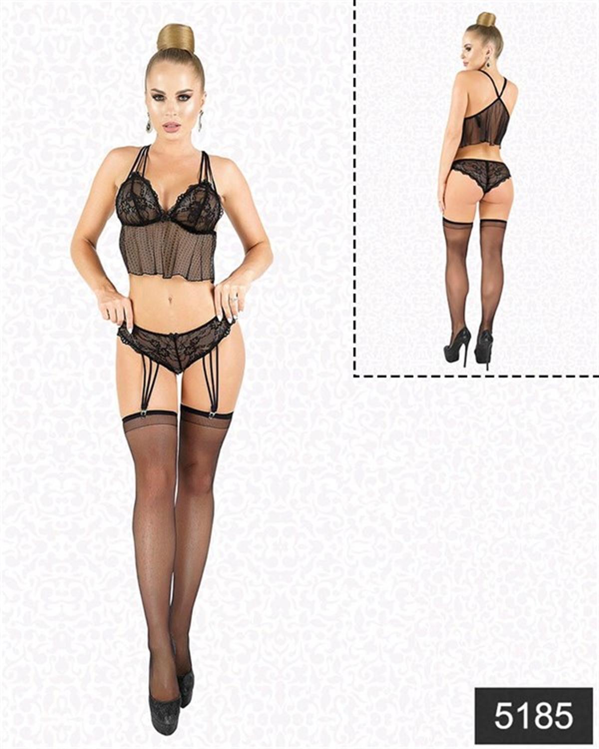 Markano Strumpfband-Bustier-Set
