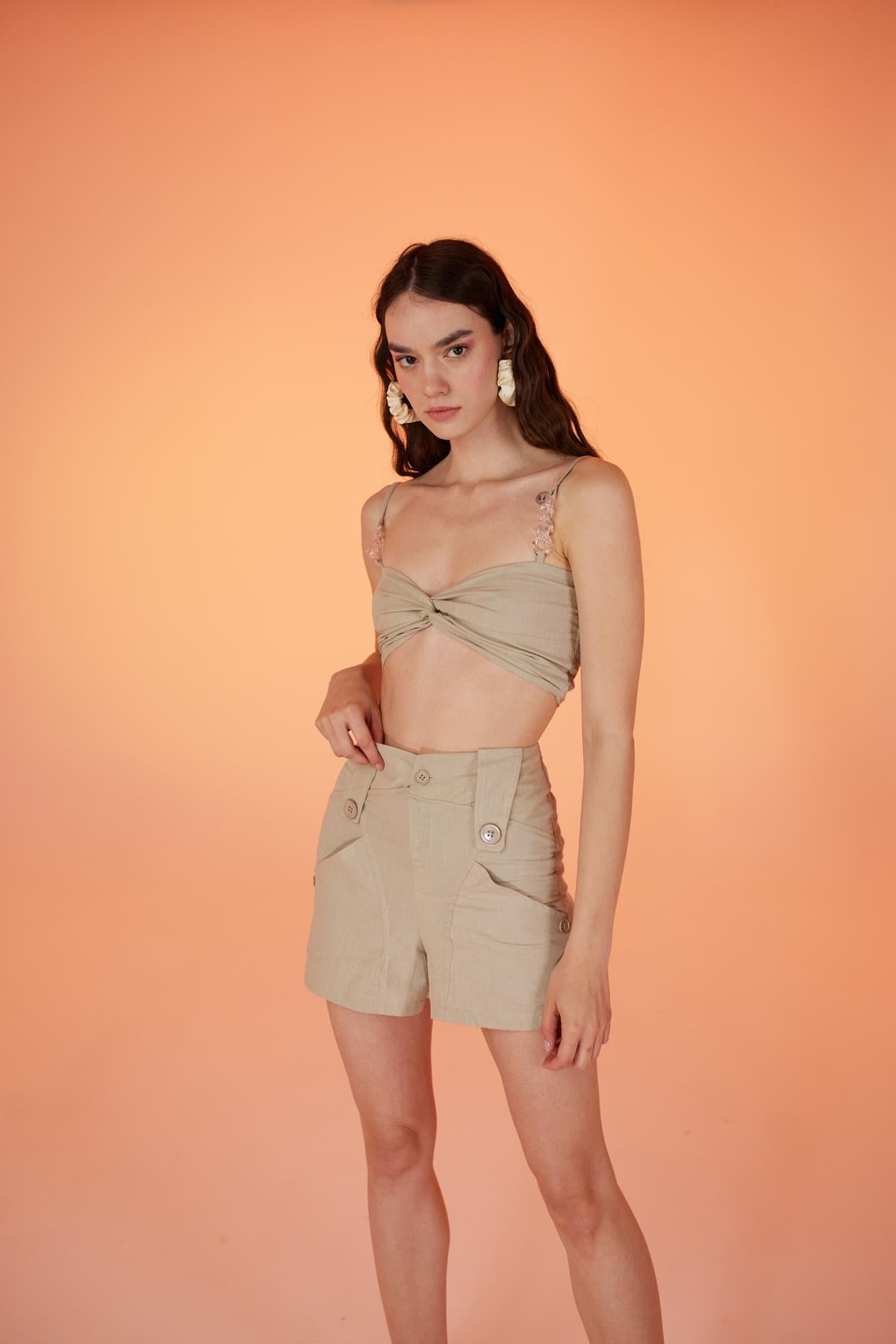 Rise Şort Bej