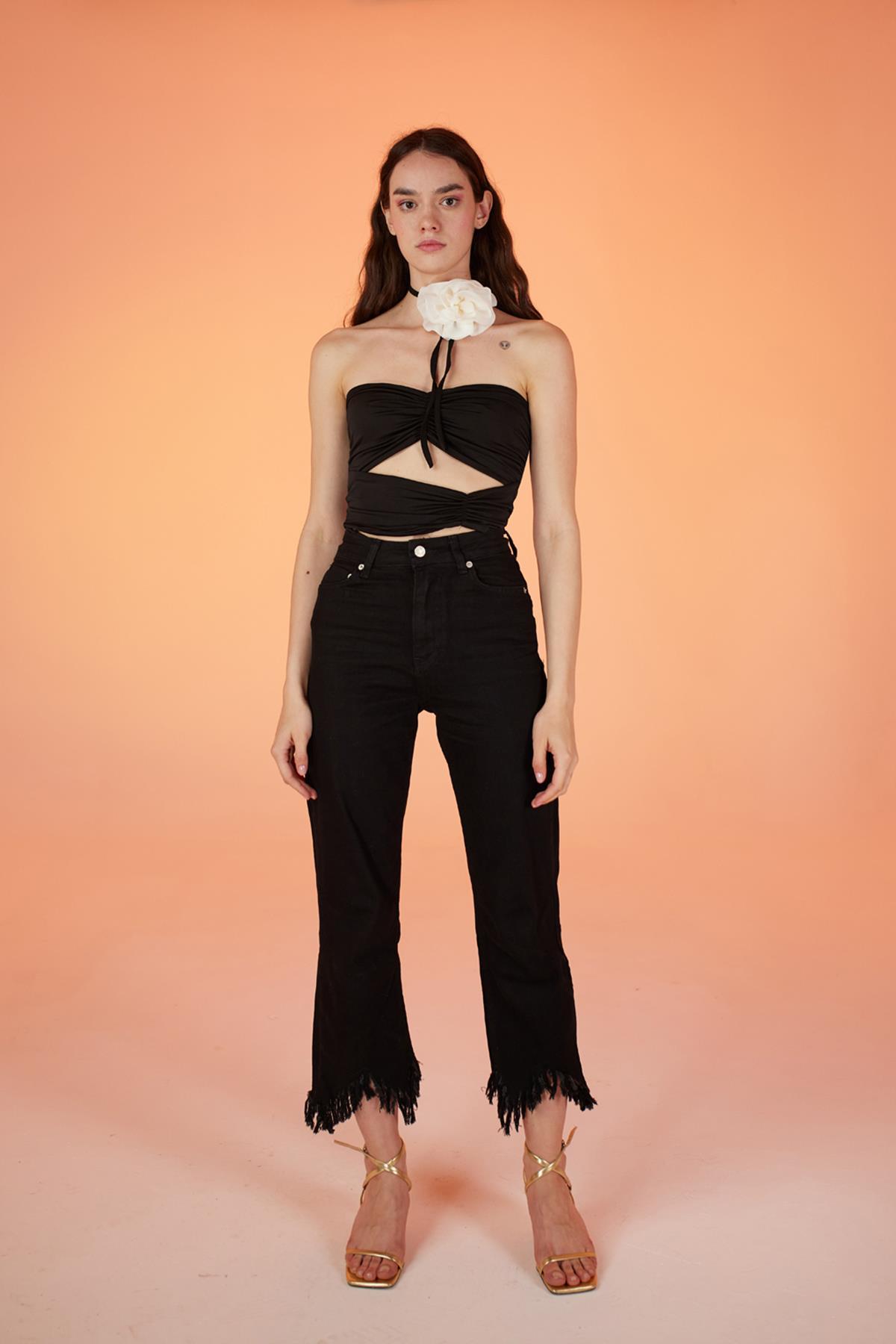 Swan Jean Pantolon Siyah