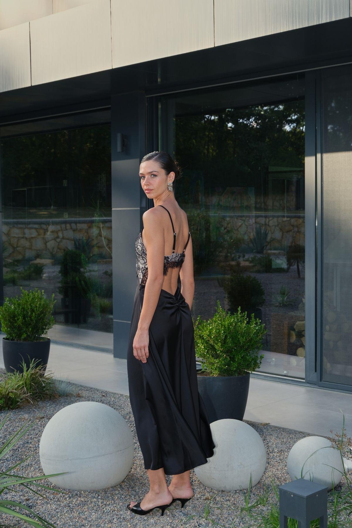 Thalia Elbise Siyah