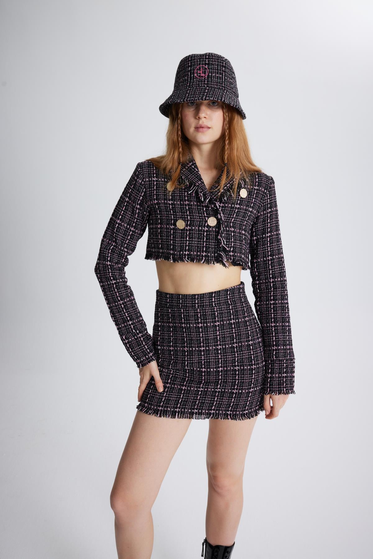 Tweed Ceket Siyah