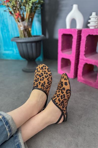 Harmas Leopar Detaylı Kadın Babet