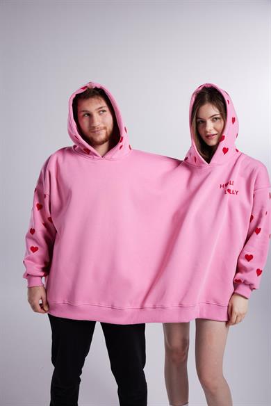 LoveBombing Sweatshirt Pembe