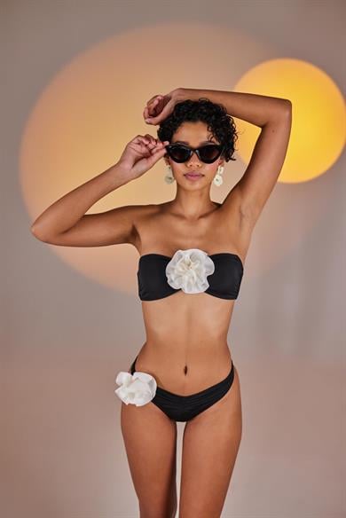 Sleek Bikini Üstü Siyah