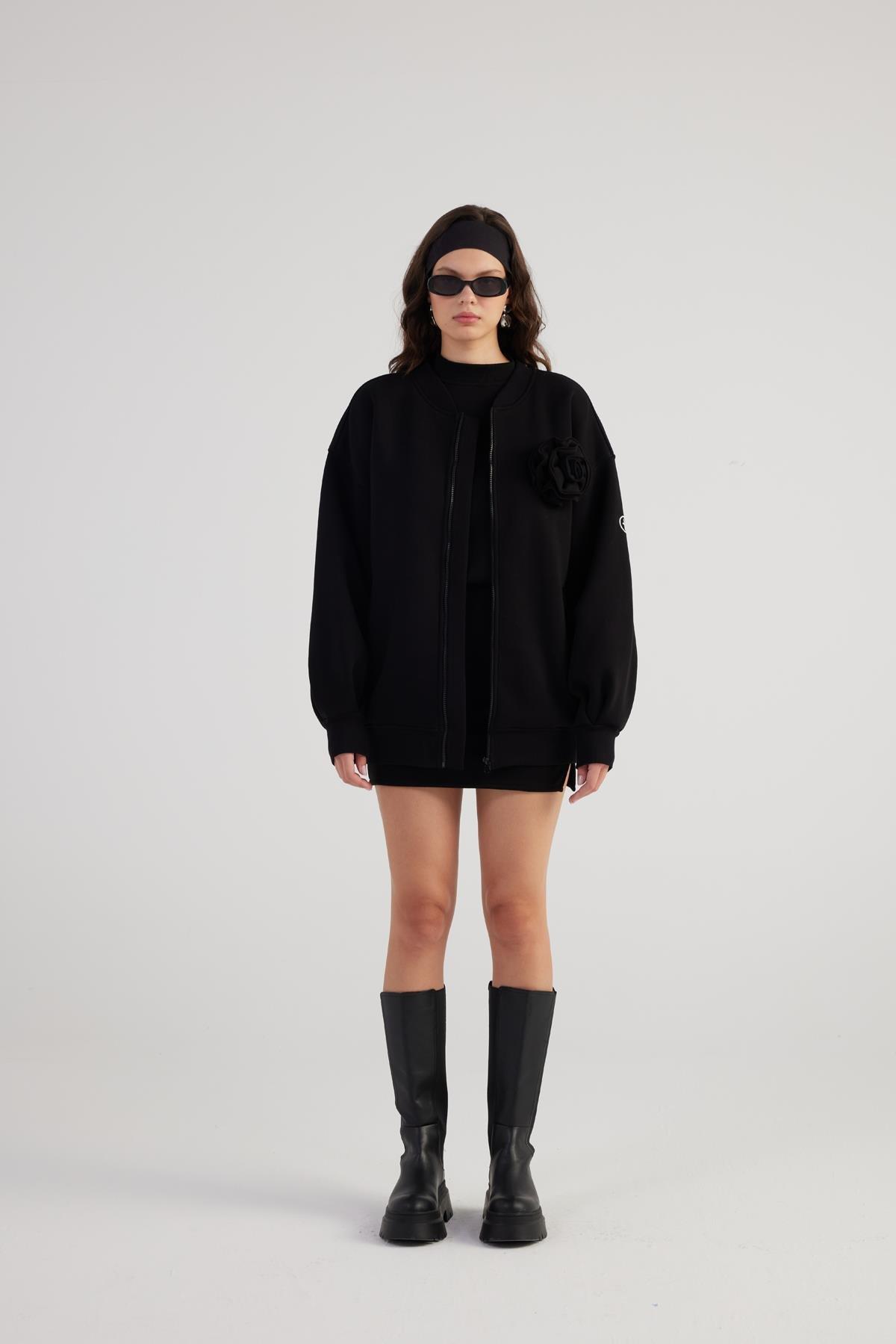 Alexa Bomber Ceket Siyah