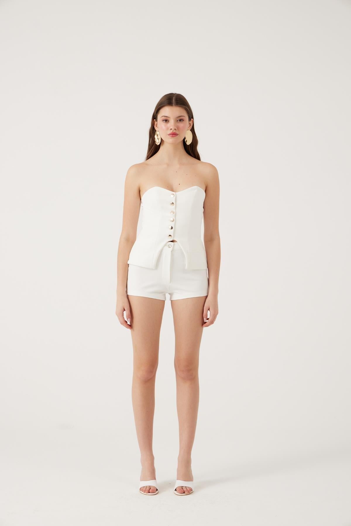 Bailey Şort Beyaz