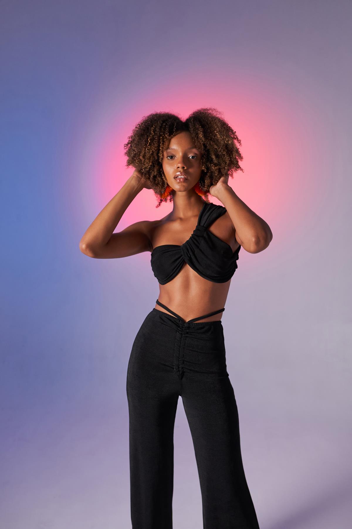 Markano Beatrice Crop Schwarz