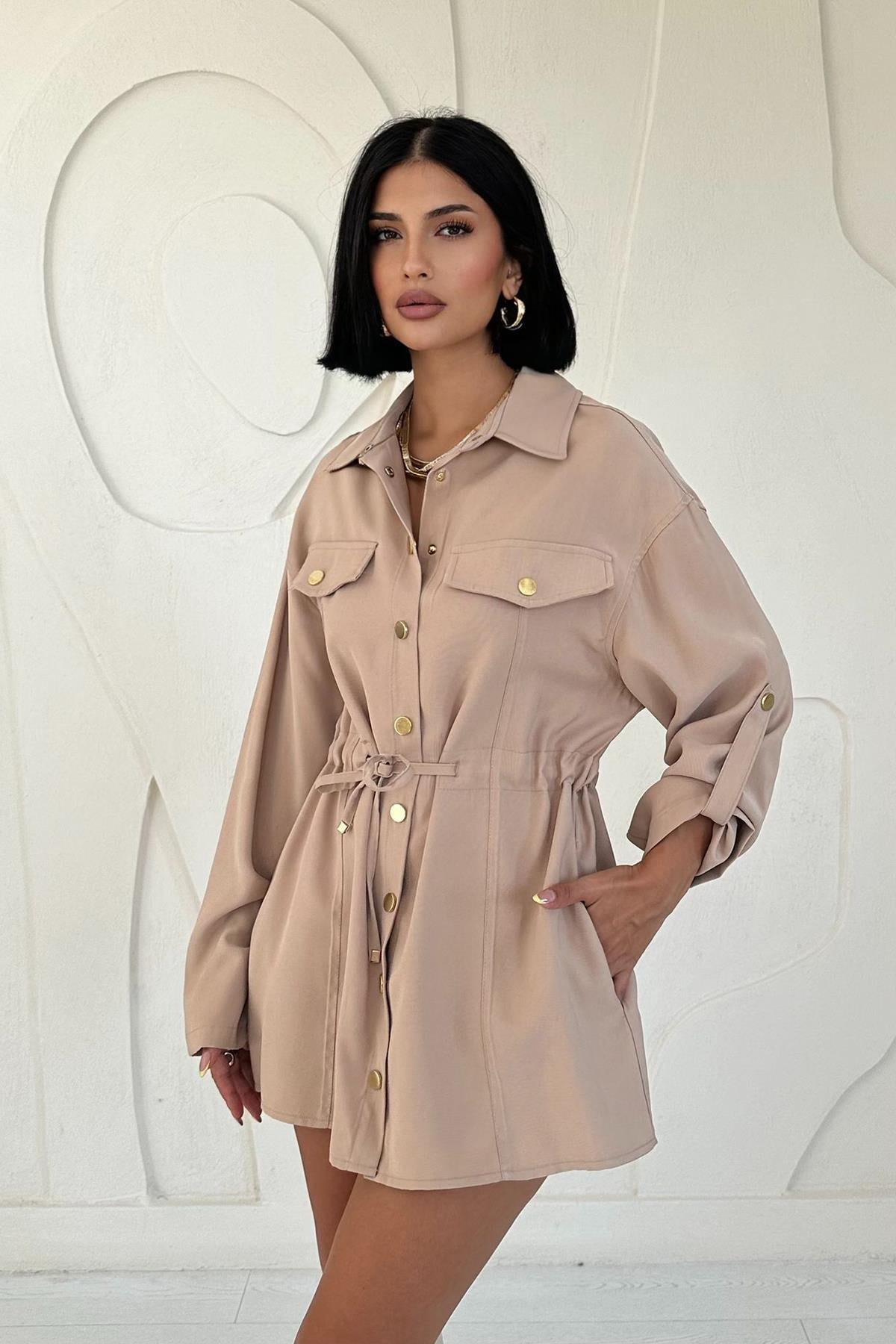 Çıtçıtlı Tünelli Gömlek