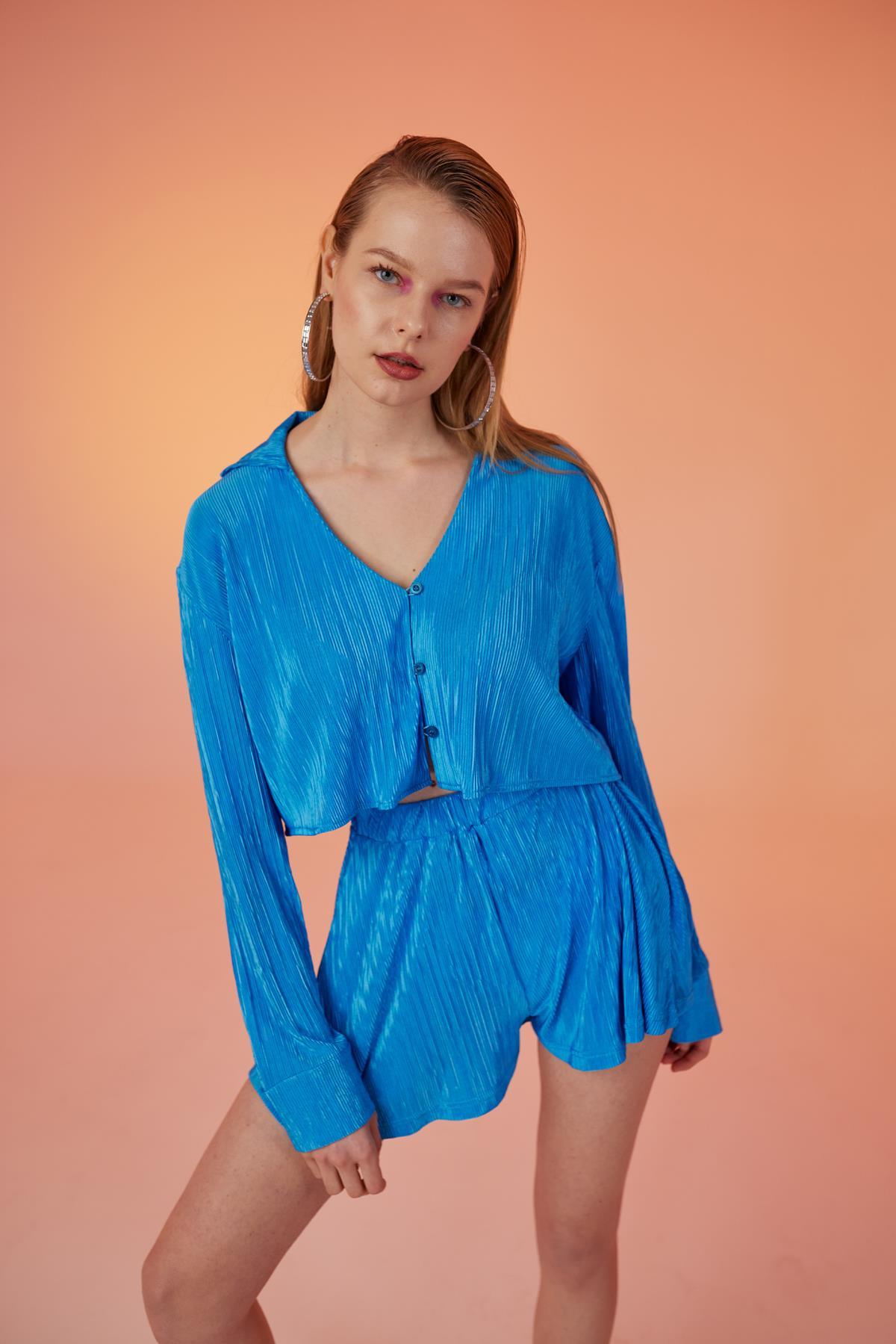 قميص قصير مريح من ماركانو أزرق