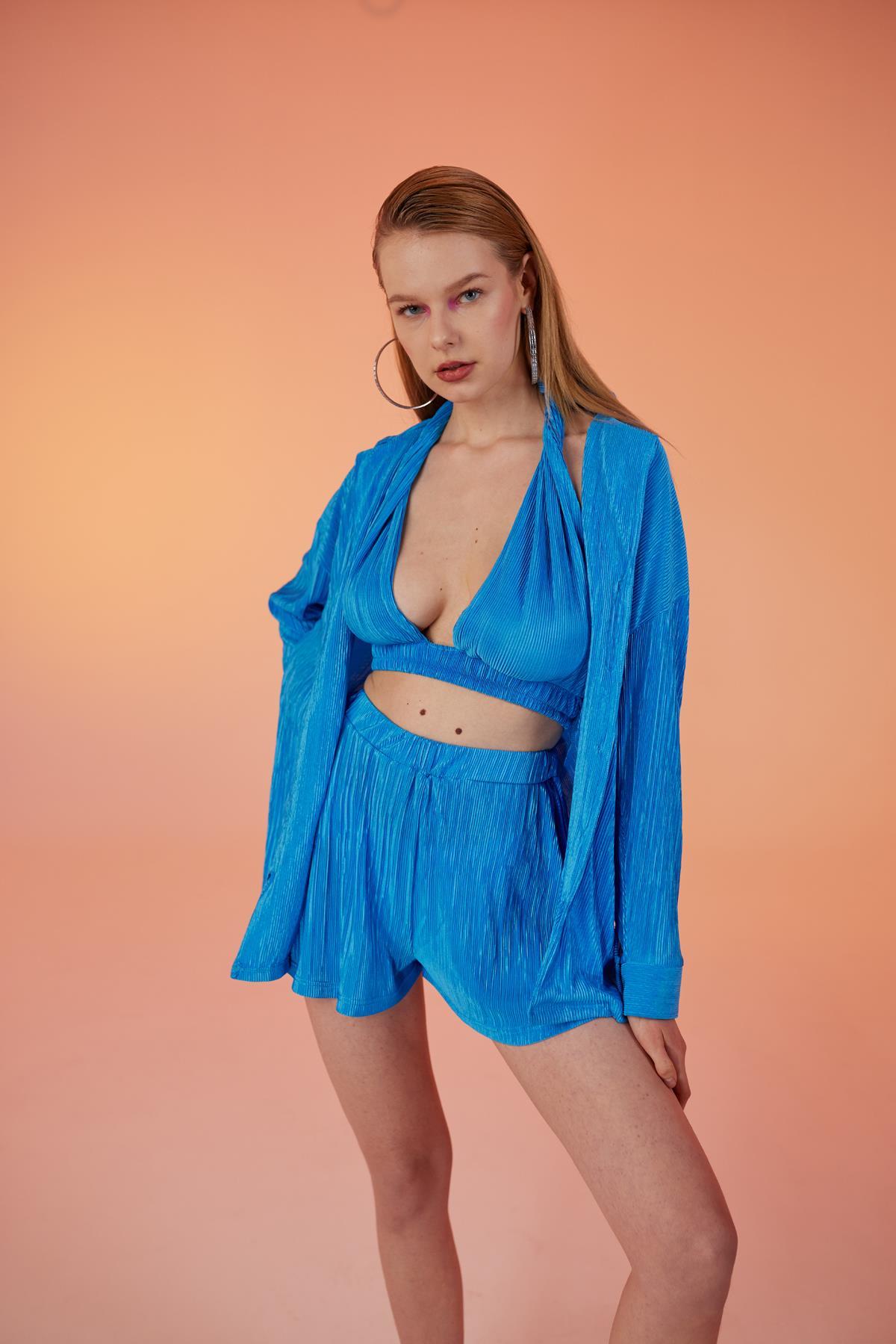 قميص ماركانو مريح كبير الحجم أزرق