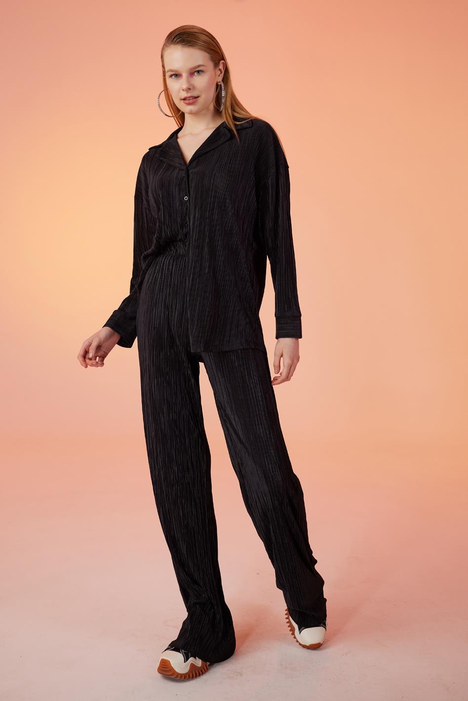 Markano Comfy Oversize Shirt Schwarz
