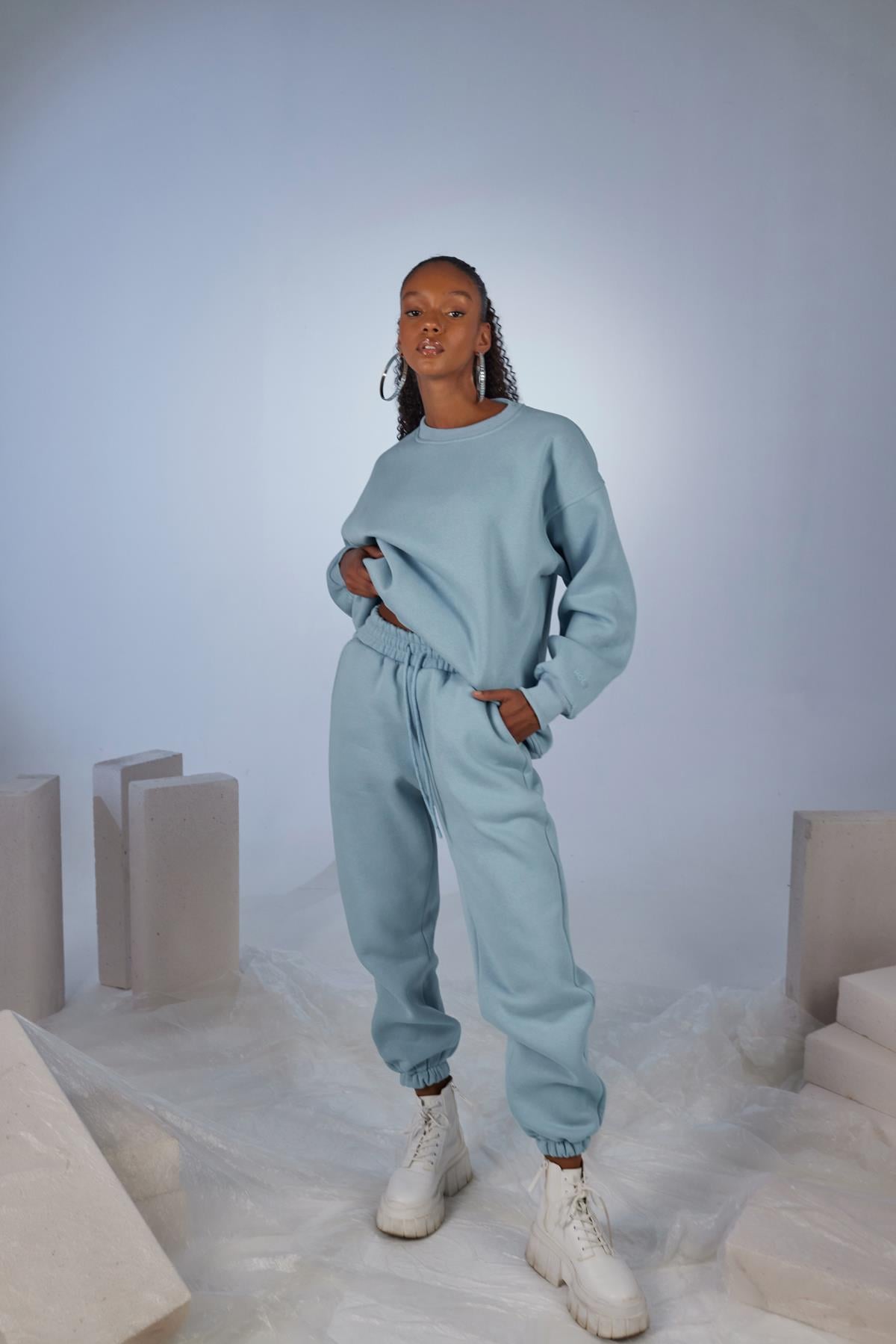 Markano Fluffy Jogginghose Blau