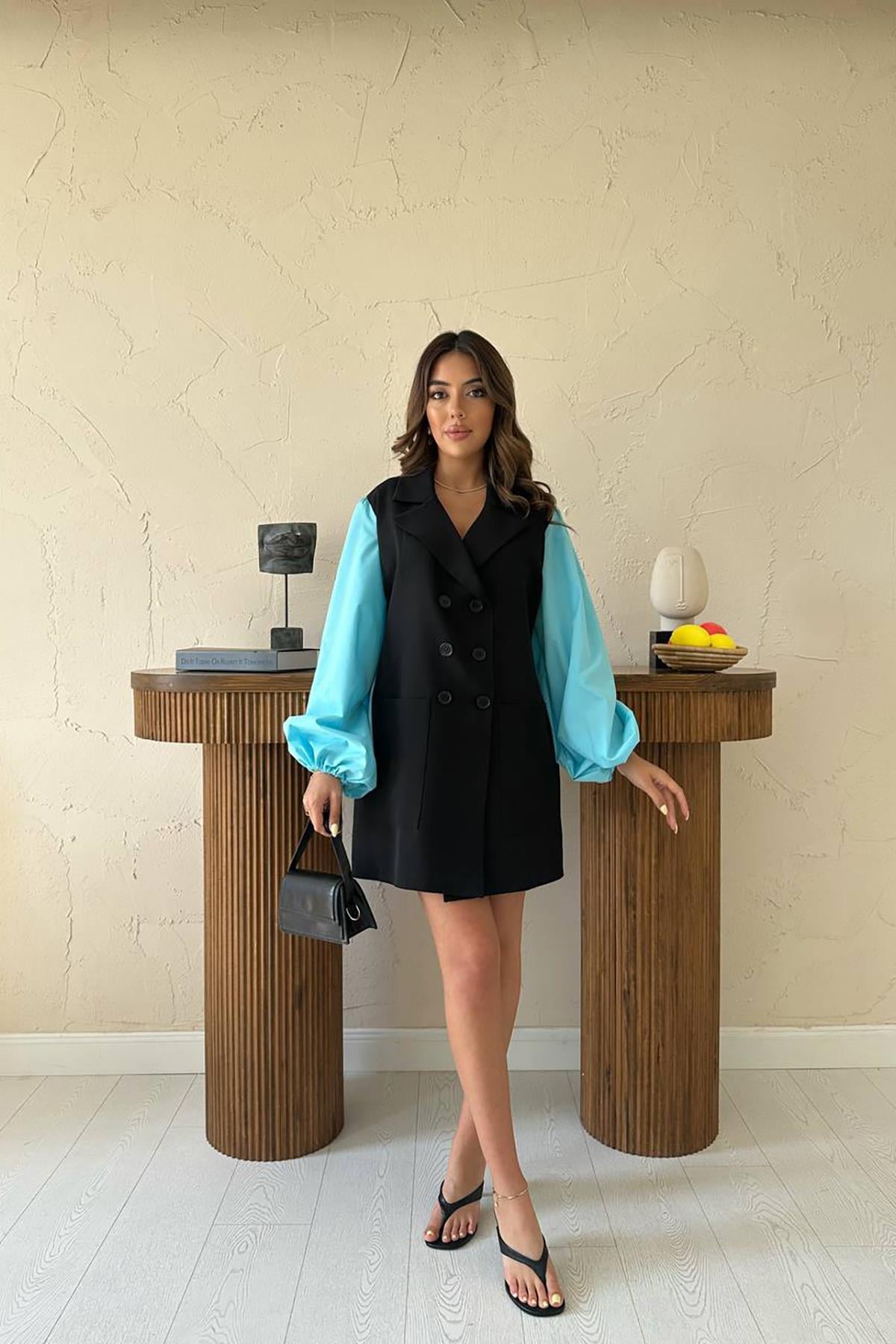 Garnili Ceket Elbise